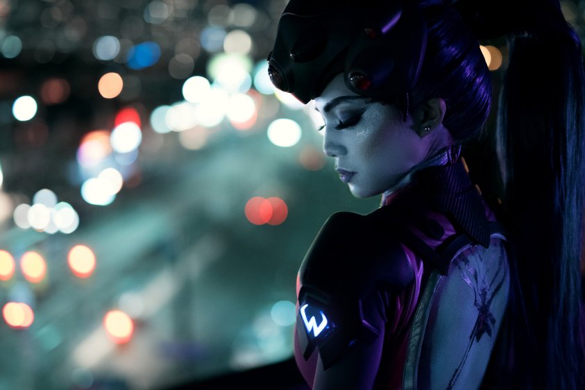 Overwatch косплей на Вдову