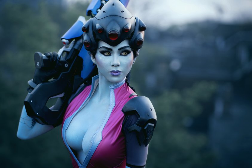 Overwatch косплей на Вдову